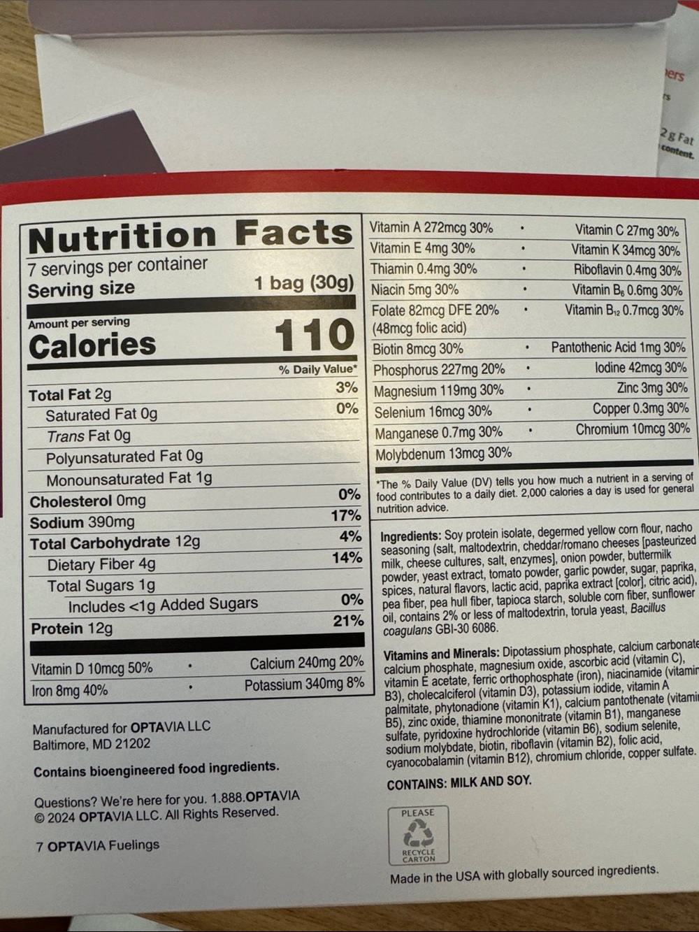OPTAVIA - NOT EXPIRED - Nacho Cheese Poppers - 10 packages - Picture 6 of 6